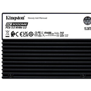 Kingston SEDC3000ME 15.36TB SSD (2.5-inch U.2 interface, NVMe 5.0 x4)data encryption