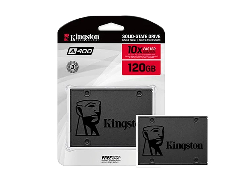 Kingston SSDNow A400 SATA III 2.5" SSD Solid State Drive SA400S37 Capacity 120 GB