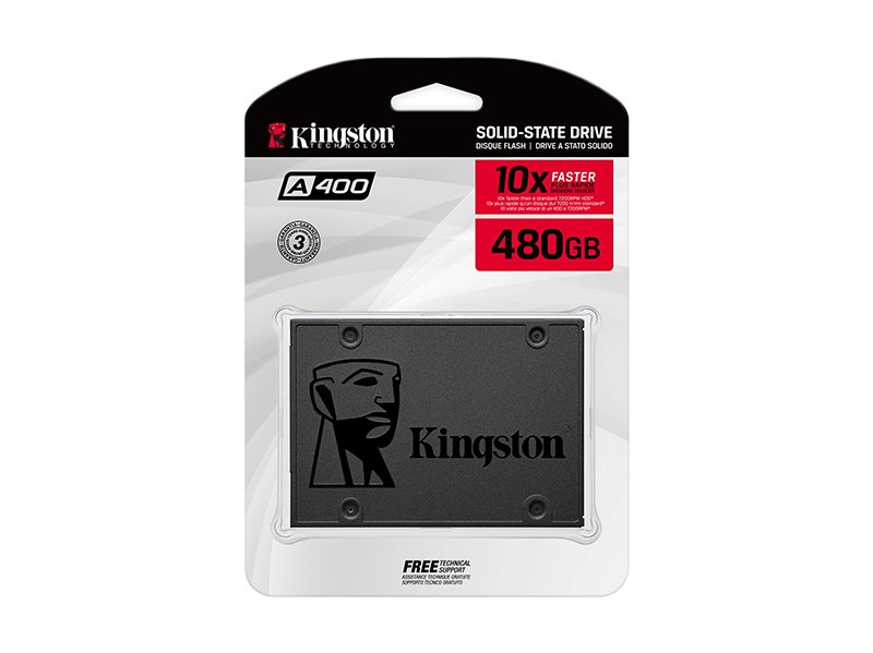 Kingston SSDNow A400 SATA III 2.5" SSD Solid State Drive SA400S37 Capacity 480G